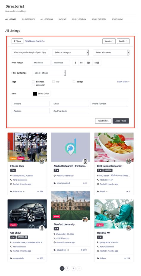 Listing Archive .